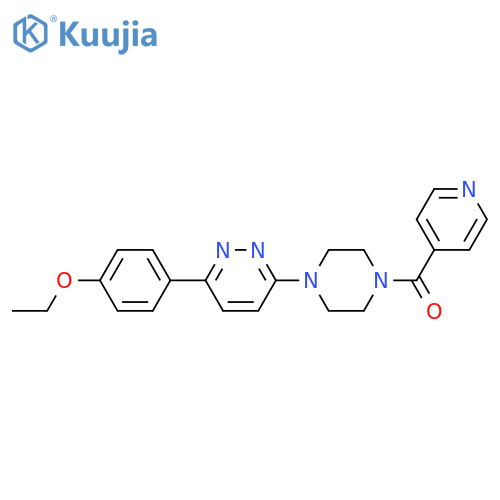 3-(4-ethoxyphenyl)-6-[4-(pyridine-4-carbonyl)piperazin-1-yl]pyridazine structure