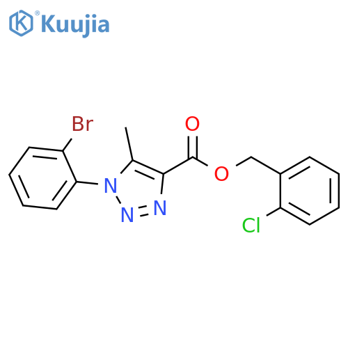 (2-Chlorophenyl)methyl 1-(2-bromophenyl)-5-methyl-1H-1,2,3-triazole-4-carboxylate structure