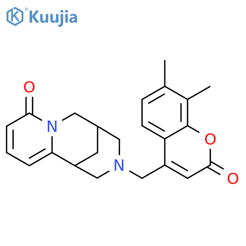 11-[(7,8-dimethyl-2-oxo-2H-chromen-4-yl)methyl]-7,11-diazatricyclo[7.3.1.0^{2,7}]trideca-2,4-dien-6-one structure