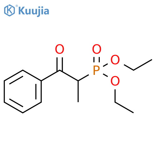 Phosphonic acid, (1-methyl-2-oxo-2-phenylethyl)-, diethyl ester structure