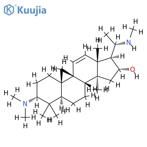 9,19-Cyclopregn-11-en-16-ol,3-(dimethylamino)-4,4,14-trimethyl-20-(methylamino)-, (3a,5a,16a,20S)- (9CI) structure