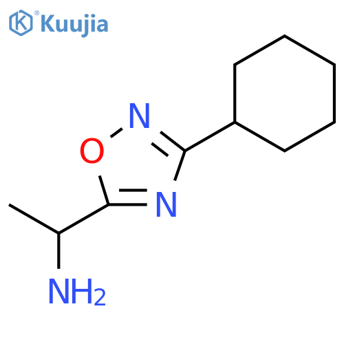 1-(3-cyclohexyl-1,2,4-oxadiazol-5-yl)ethan-1-amine structure