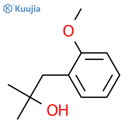 1-(2-methoxyphenyl)-2-methylpropan-2-ol structure