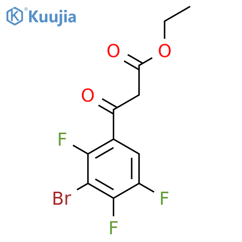 Ethyl 3-bromo-2,4,5-trifluorobenzoylacetate structure