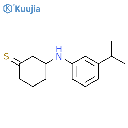 N-[3-(propan-2-yl)phenyl]thiolan-3-amine structure