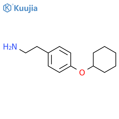 2-[4-(Cyclohexyloxy)phenyl]ethylamine structure