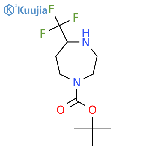Tert-butyl 5-(trifluoromethyl)-1,4-diazepane-1-carboxylate structure