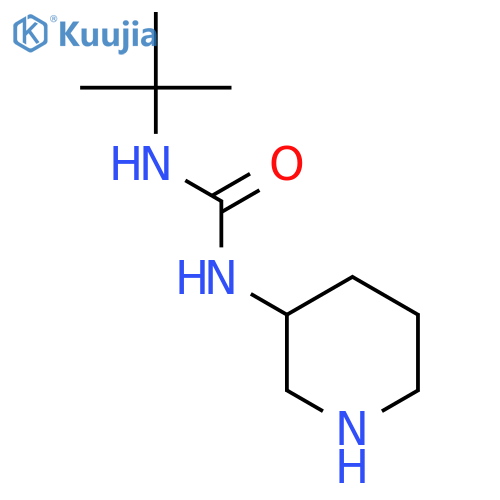 3-tert-Butyl-1-(piperidin-3-yl)urea structure