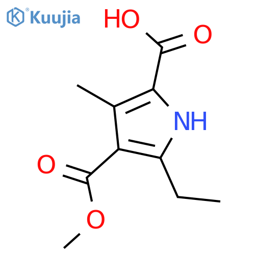 5-Ethyl-4-(methoxycarbonyl)-3-methyl-1H-pyrrole-2-carboxylic Acid structure