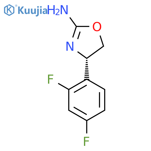 (4S)-4-(2,4-difluorophenyl)-4,5-dihydro-1,3-oxazol-2-amine structure