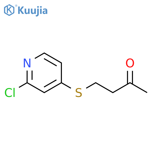 4-(2-Chloro-4-pyridinyl)thio-2-butanone structure