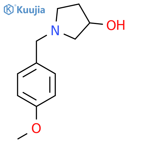 1-[(4-methoxyphenyl)methyl]pyrrolidin-3-ol structure
