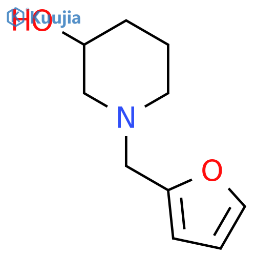 1-(Furan-2-ylmethyl)piperidin-3-ol structure