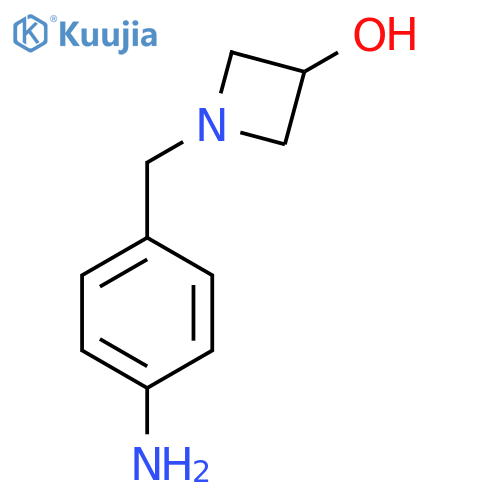 1-[(4-aminophenyl)methyl]azetidin-3-ol structure