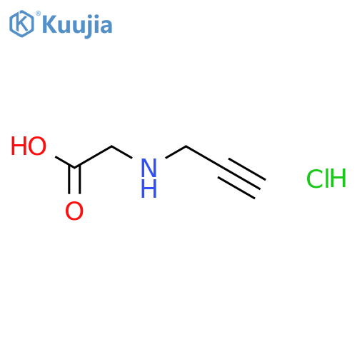 2-[(prop-2-yn-1-yl)amino]acetic acid hydrochloride structure