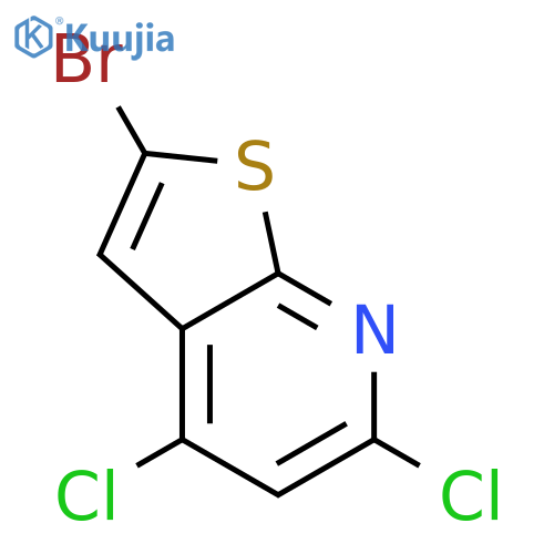 2-Bromo-4,6-dichlorothieno[2,3-b]pyridine structure