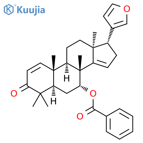 24-Norchola-1,14,20,22-tetraen-3-one,7-(benzoyloxy)-21,23-epoxy-4,4,8-trimethyl-, (5a,7a,13a,17a)- (9CI) structure