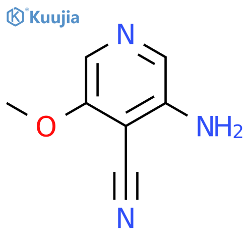 3-Amino-5-methoxyisonicotinonitrile structure