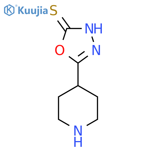 5-(Piperidin-4-yl)-1,3,4-oxadiazole-2-thiol structure