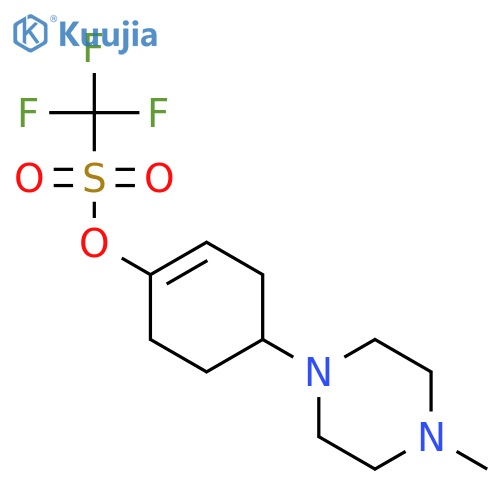 4-(4-Methylpiperazin-1-yl)cyclohex-1-en-1-yl trifluoromethanesulfonate structure