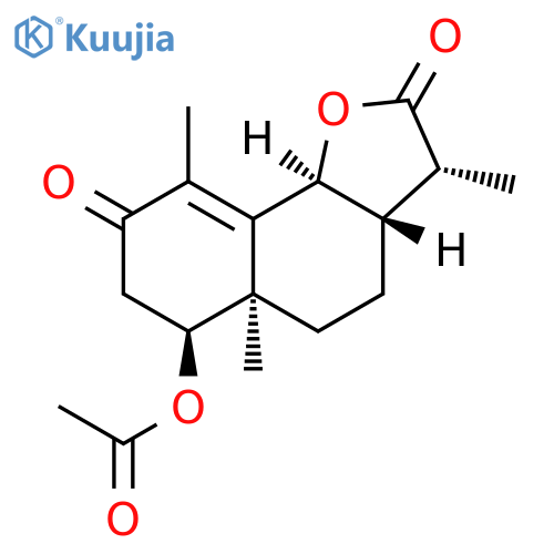 Naphtho[1,2-b]furan-2,8(3H,4H)-dione,6-(acetyloxy)-3a,5,5a,6,7,9b-hexahydro-3,5a,9-trimethyl-, (3R,3aS,5aR,6S,9bS)- structure