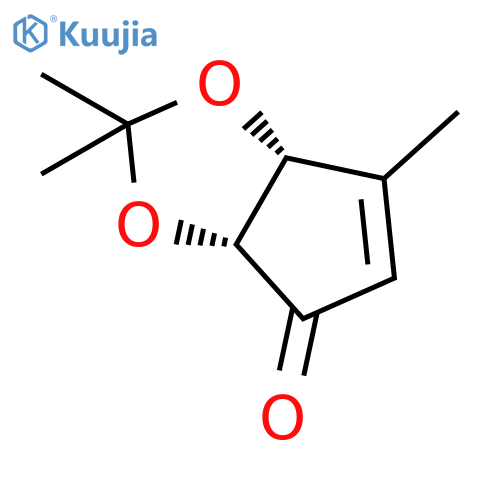 (3aR,6aR)-2,2,6-trimethyl-3a,6a-dihydrocyclopenta[d][1,3]dioxol-4-one structure