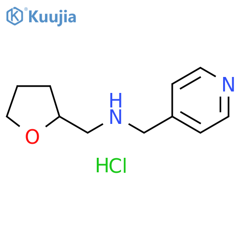 [(oxolan-2-yl)methyl][(pyridin-4-yl)methyl]amine dihydrochloride structure
