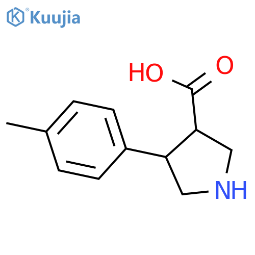 4-(4-Methylphenyl)pyrrolidine-3-carboxylic acid structure