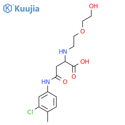 4-((3-Chloro-4-methylphenyl)amino)-2-((2-(2-hydroxyethoxy)ethyl)amino)-4-oxobutanoic acid structure