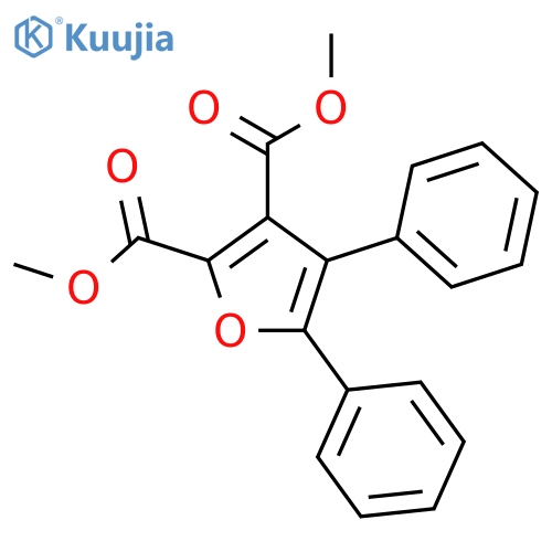 2,3-Furandicarboxylicacid, 4,5-diphenyl-, 2,3-dimethyl ester structure
