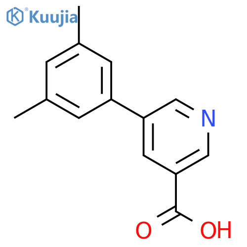 5-(3,5-Dimethylphenyl)nicotinic acid structure