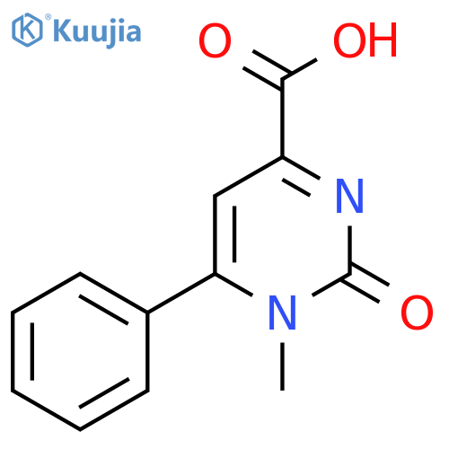 1-Methyl-2-oxo-6-phenyl-1,2-dihydro-pyrimidine-4-carboxylic acid structure