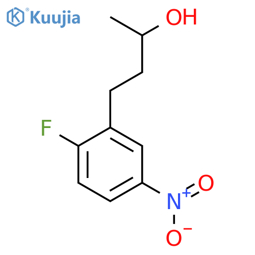 4-(2-fluoro-5-nitrophenyl)butan-2-ol structure