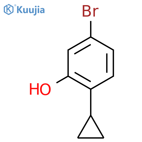 5-bromo-2-cyclopropylphenol structure