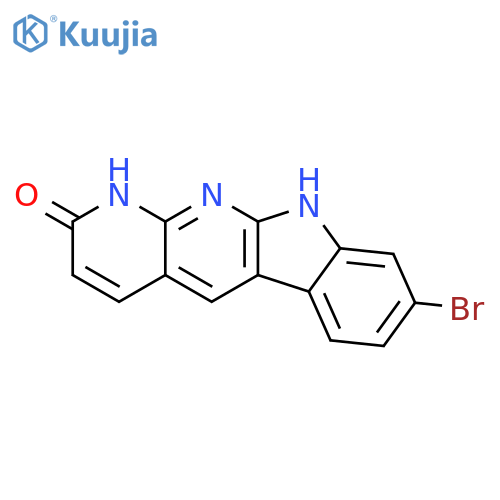 2H-Indolo[2,3-b][1,8]naphthyridin-2-one, 8-bromo-1,10-dihydro- structure