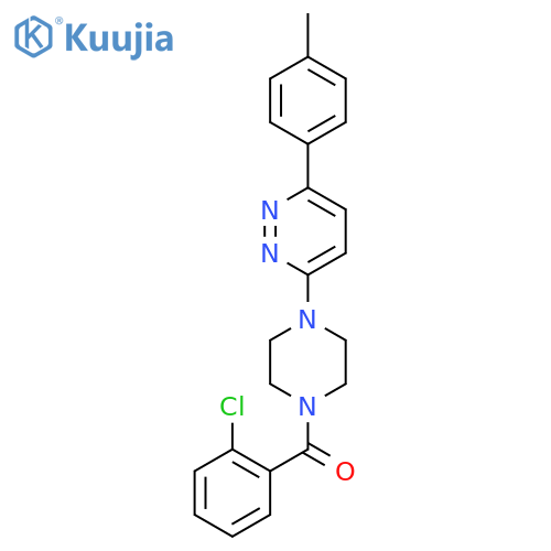 3-[4-(2-chlorobenzoyl)piperazin-1-yl]-6-(4-methylphenyl)pyridazine structure