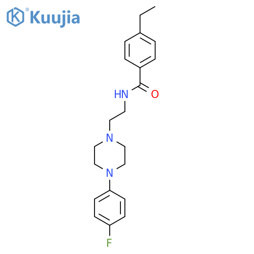4-ethyl-N-{2-[4-(4-fluorophenyl)piperazin-1-yl]ethyl}benzamide structure
