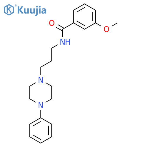 3-methoxy-N-[3-(4-phenylpiperazin-1-yl)propyl]benzamide structure