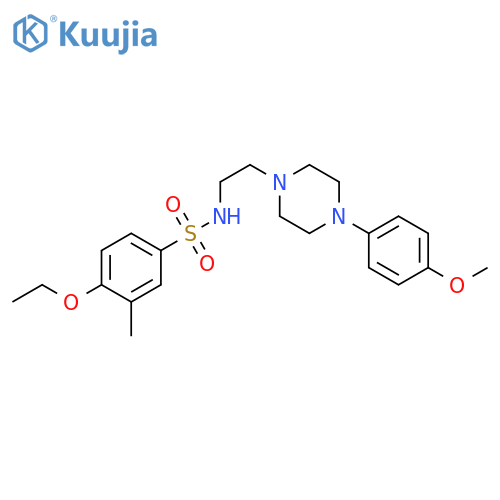 4-ethoxy-N-{2-[4-(4-methoxyphenyl)piperazin-1-yl]ethyl}-3-methylbenzene-1-sulfonamide structure