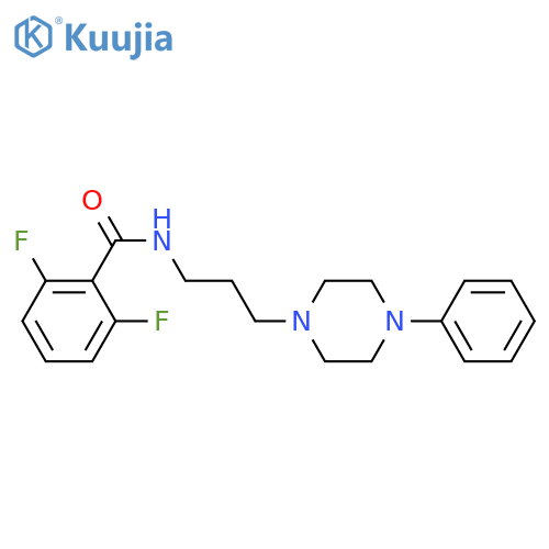 2,6-difluoro-N-[3-(4-phenylpiperazin-1-yl)propyl]benzamide structure