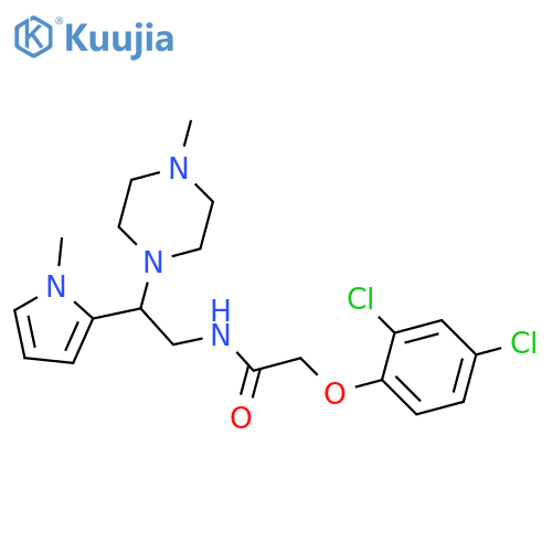 2-(2,4-dichlorophenoxy)-N-[2-(1-methyl-1H-pyrrol-2-yl)-2-(4-methylpiperazin-1-yl)ethyl]acetamide structure