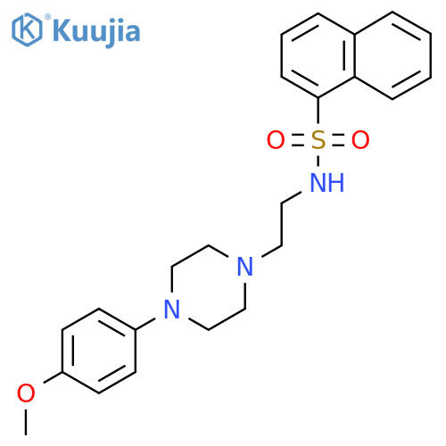 N-{2-4-(4-methoxyphenyl)piperazin-1-ylethyl}naphthalene-1-sulfonamide structure