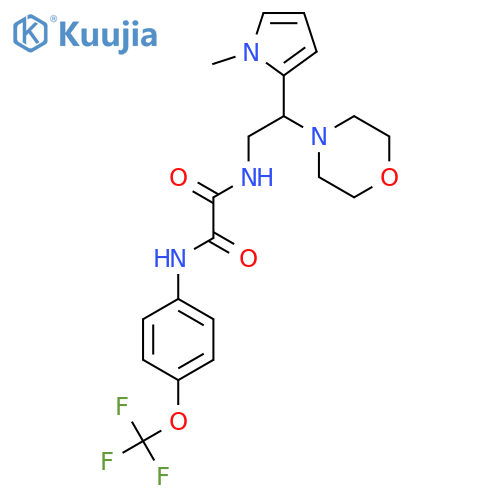 N-[2-(1-methyl-1H-pyrrol-2-yl)-2-(morpholin-4-yl)ethyl]-N'-[4-(trifluoromethoxy)phenyl]ethanediamide structure