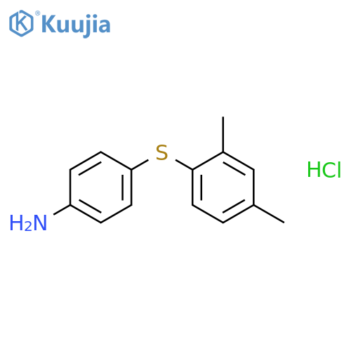4-[(2,4-dimethylphenyl)thio]aniline hydrochloride structure