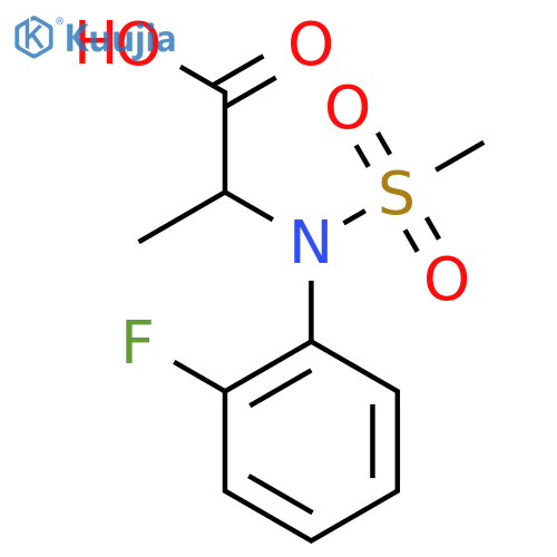 N-(2-Fluorophenyl)-N-(methylsulfonyl)alanine structure
