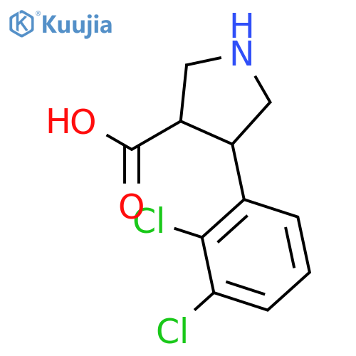 (3S,4R)-4-(2,3-Dichlorophenyl)pyrrolidine-3-carboxylicacid structure
