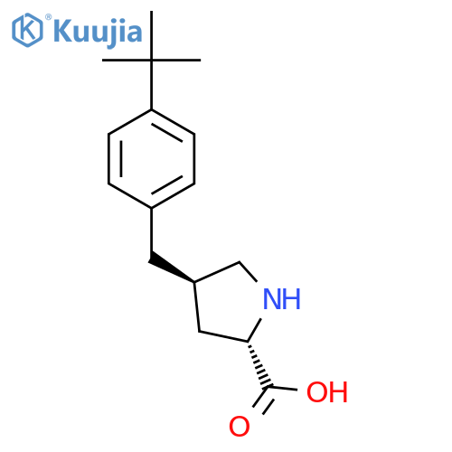 (2S,4R)-4-(4-tert-Butylbenzyl)pyrrolidine-2-carboxylic acid structure