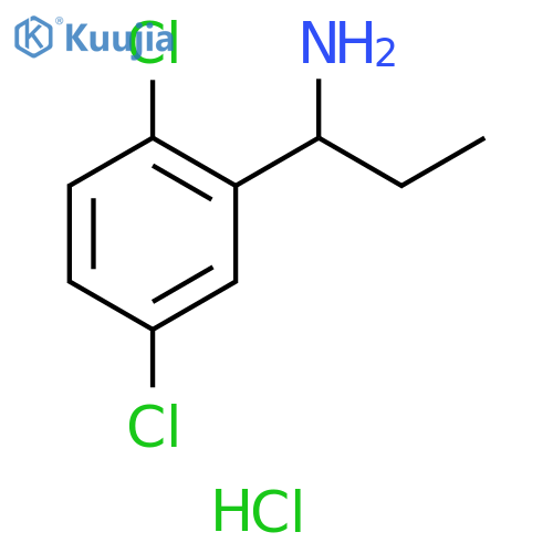 [1-(2,5-dichlorophenyl)propyl]amine hydrochloride structure