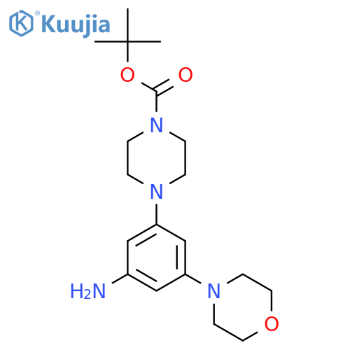 tert-Butyl 4-(3-amino-5-morpholinophenyl)piperazine-1-carboxylate structure