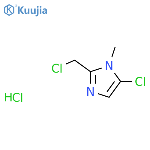 5-Chloro-2-(chloromethyl)-1-methyl-1H-imidazole Hydrochloride structure